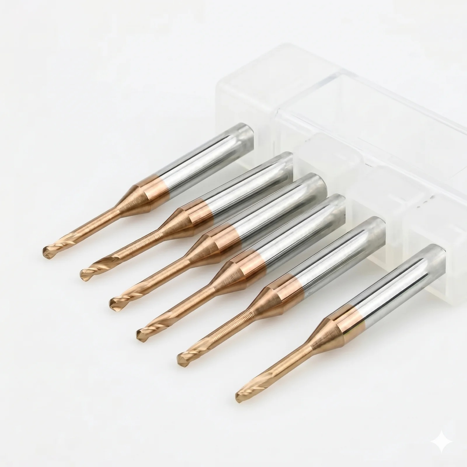 Square end carbide end mill 4-flute