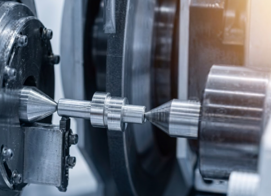 Carbide grinding process close-up