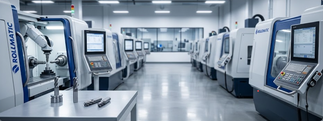 ZRE End Mills main manufacturing floor with German CNC grinding centers
